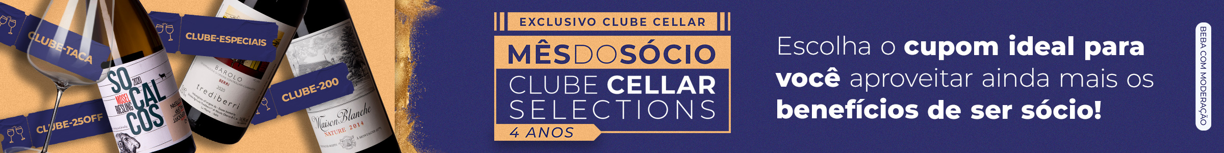 Banner cupons Mês do socio